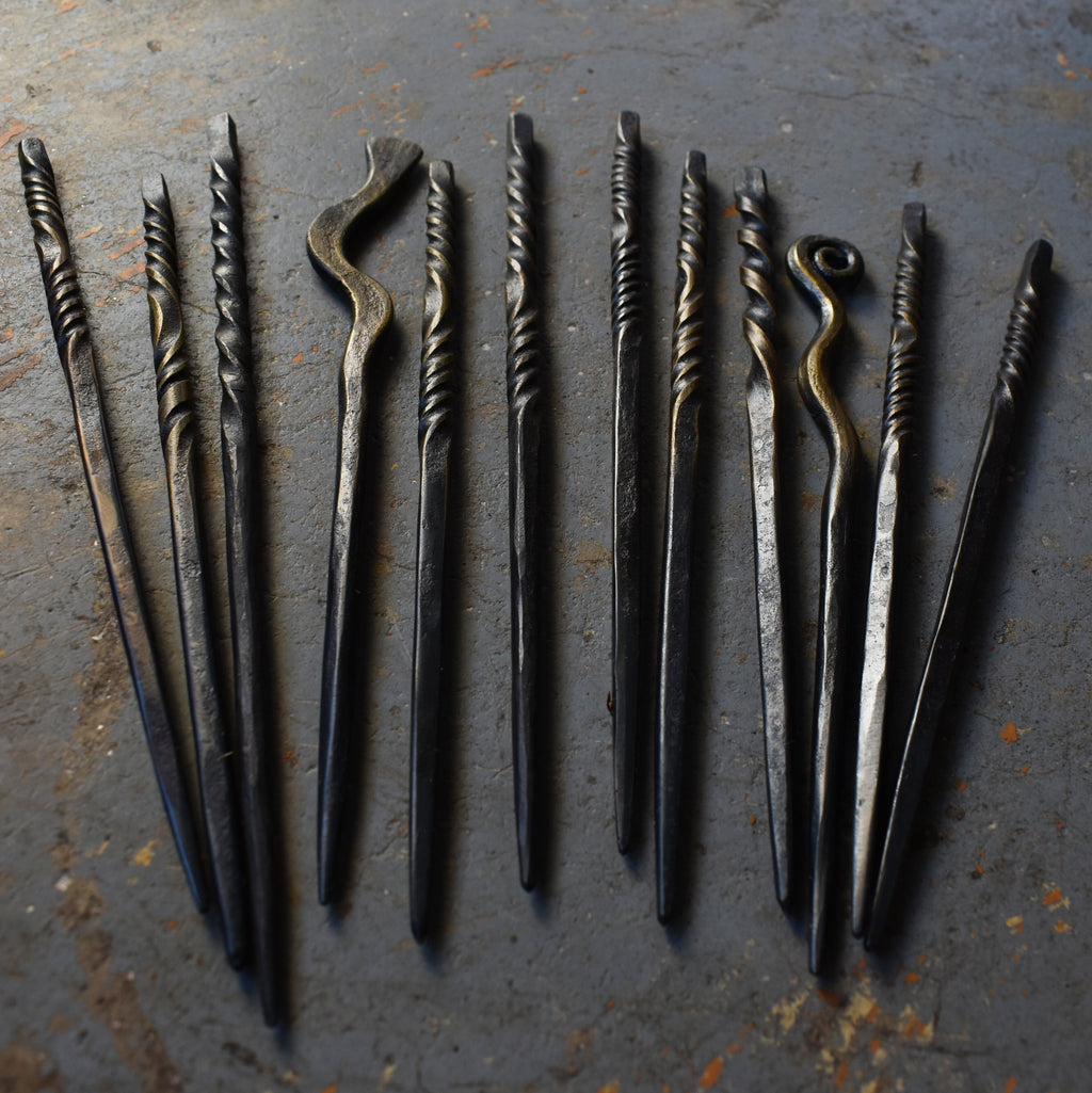 Sentinel Hair Pin – Hand-Forged Steel