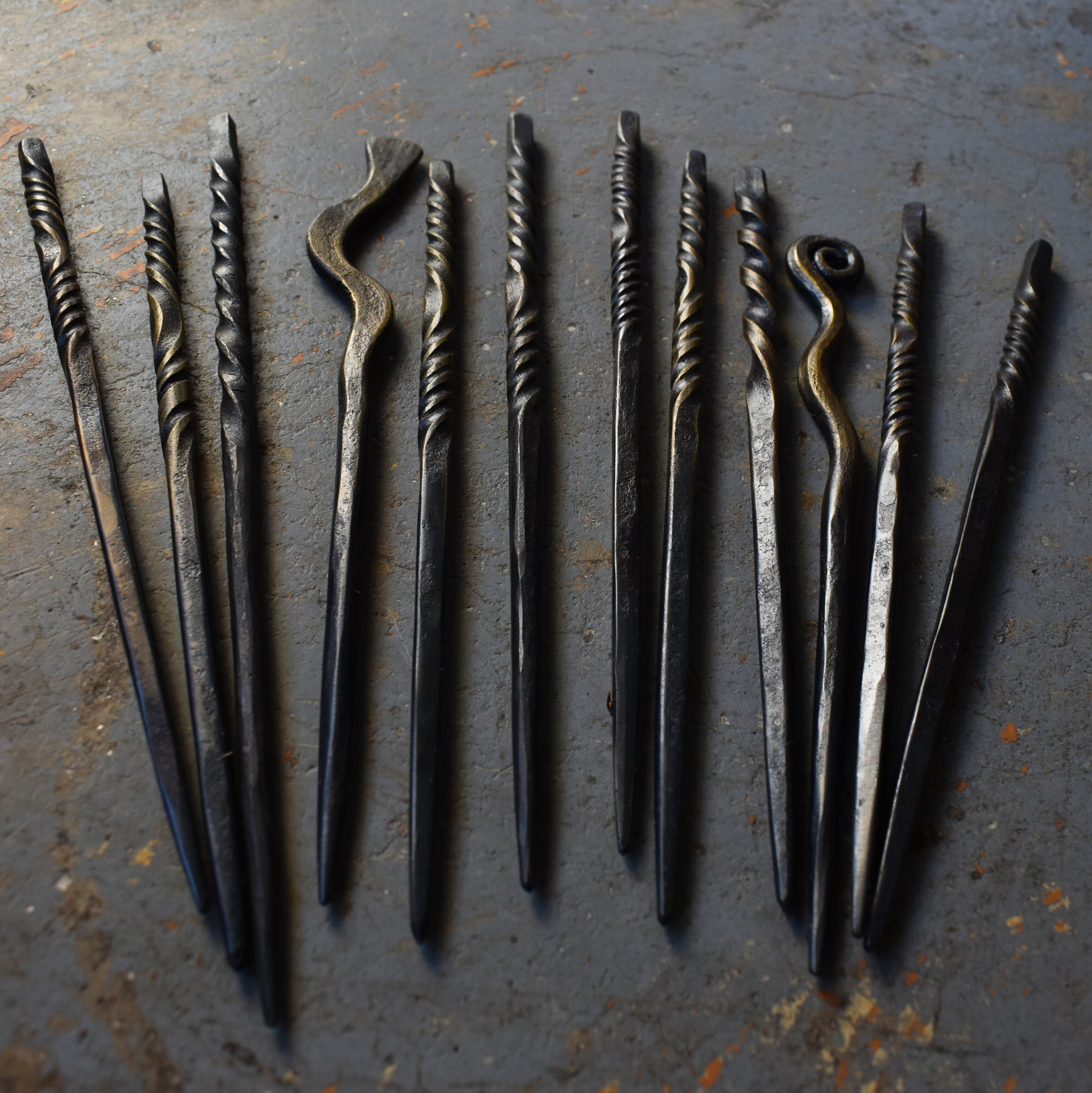 Sentinel Hair Pin – Hand-Forged Steel